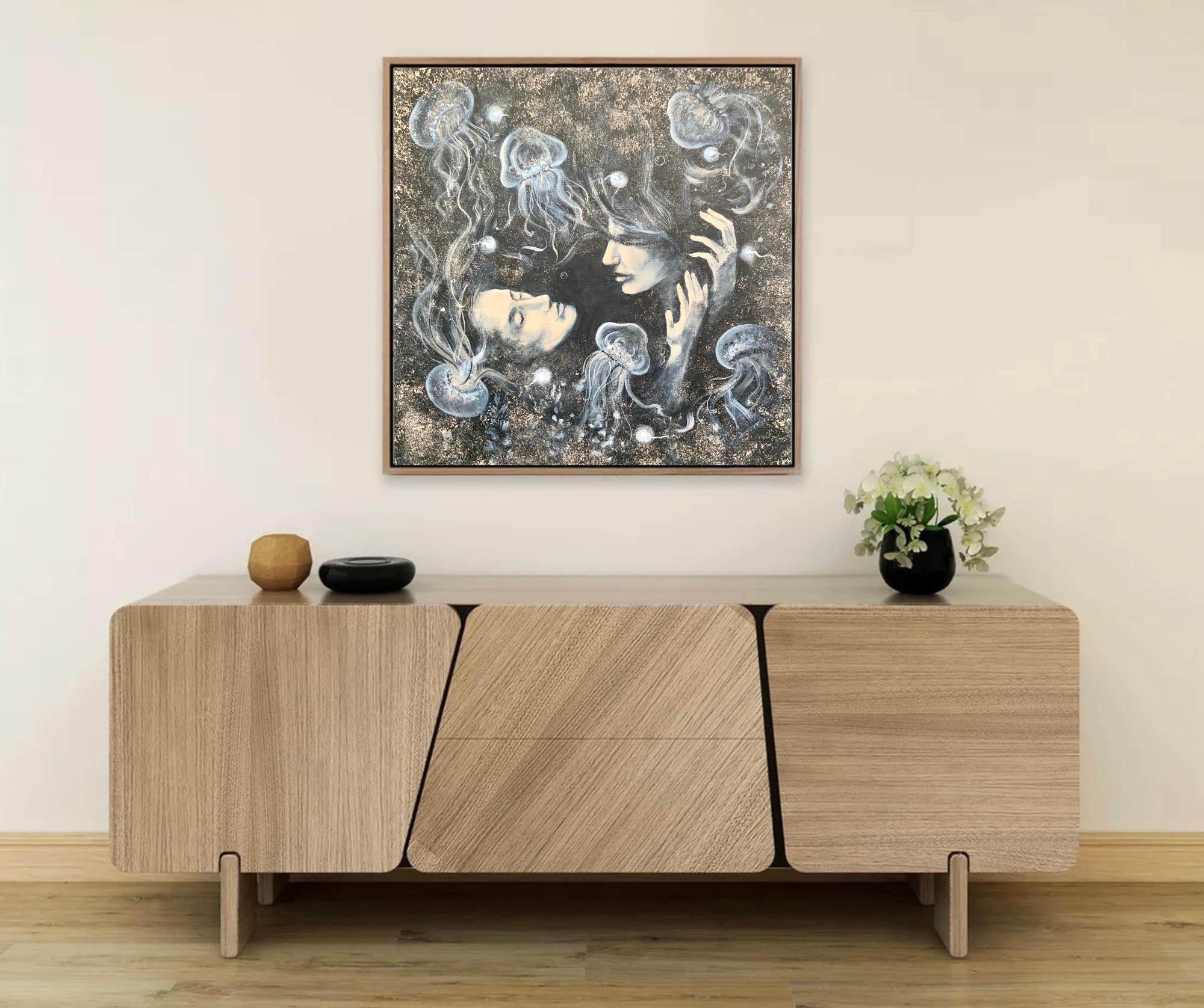 Depths of Love. Originalgemälde von Aleksandra Jagoda im Angebot 7
