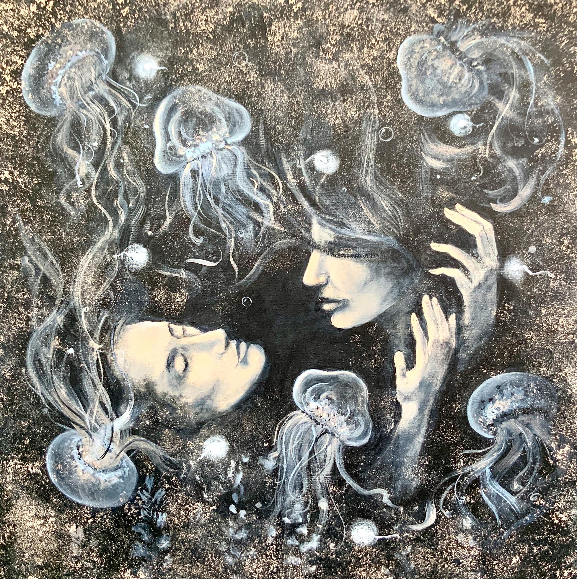 Profondità dell'amore. dipinto originale di Aleksandra Jagoda