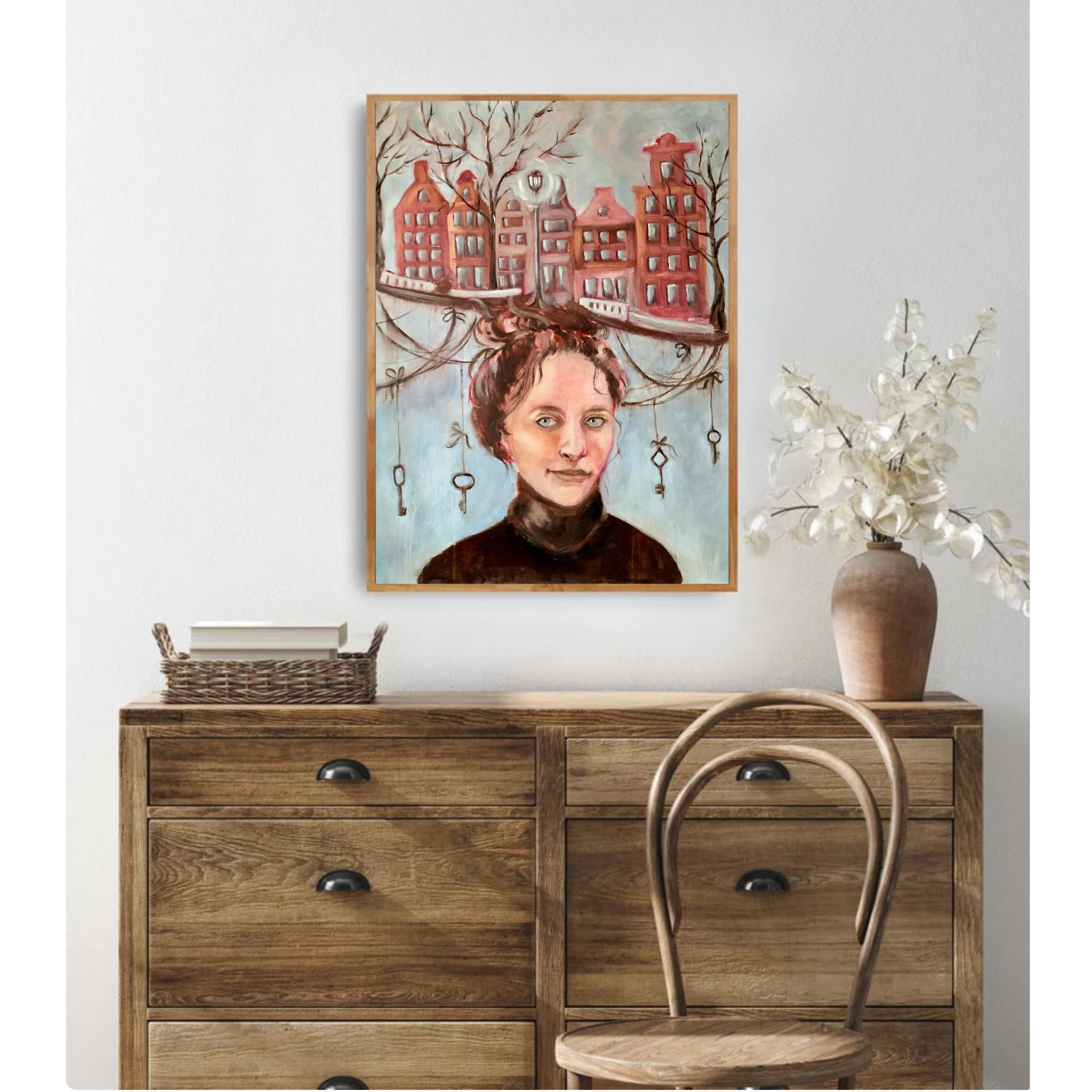 Keys to the City, original painting by Aleksandra Jagoda For Sale 2