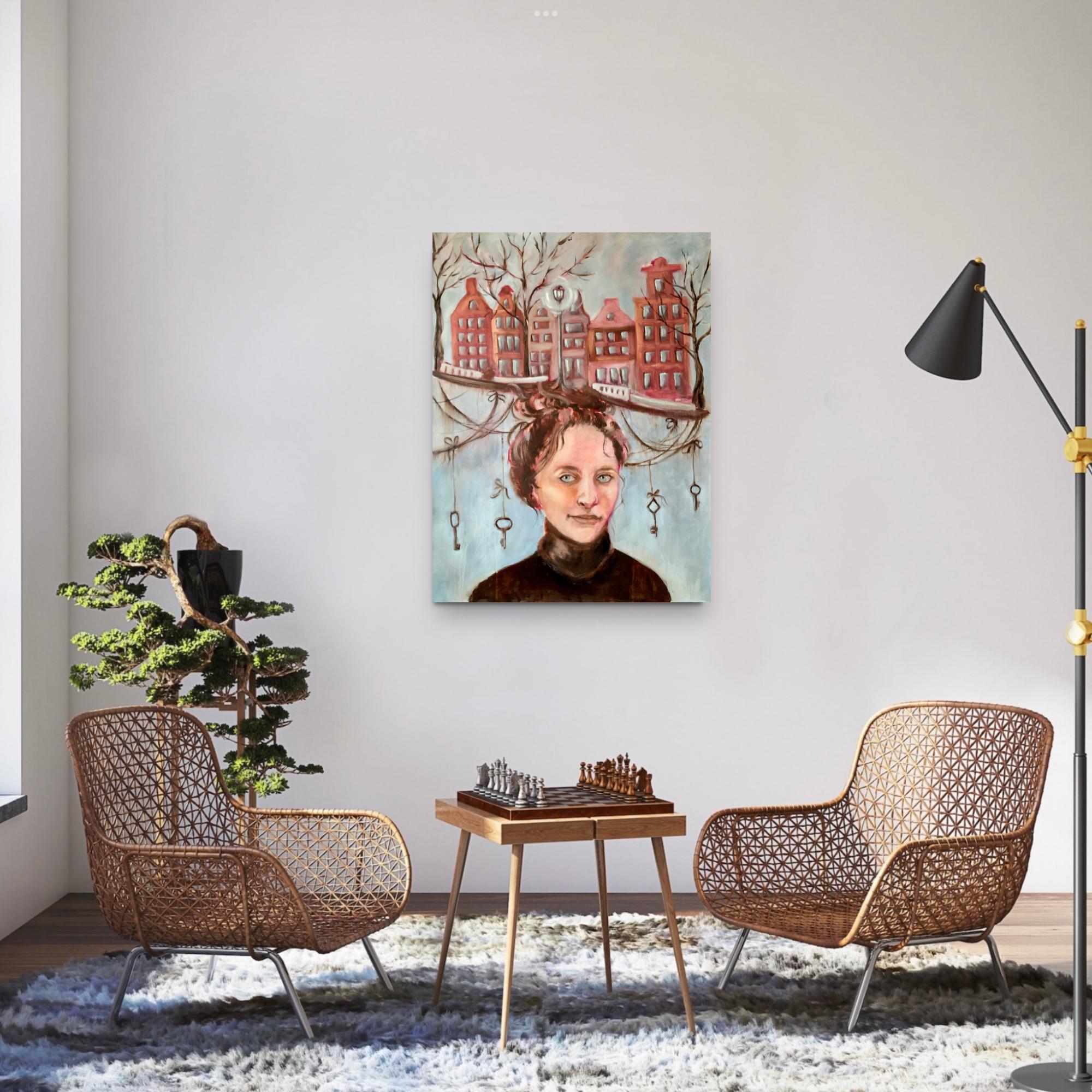 Keys to the City, original painting by Aleksandra Jagoda For Sale 3