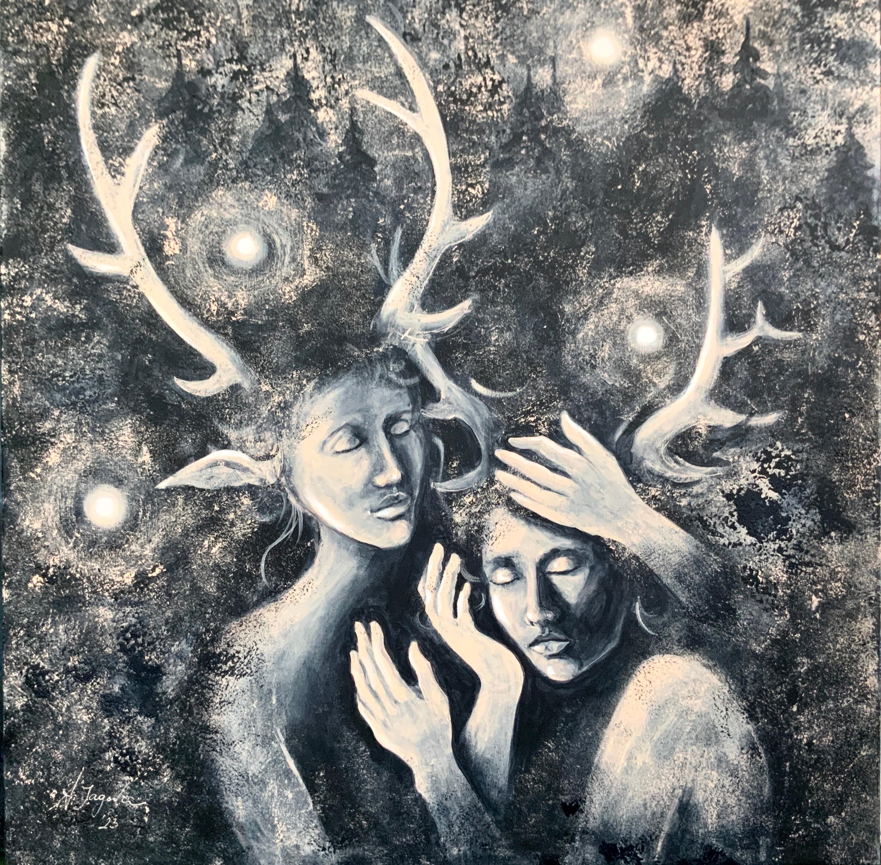 Il tuo paradiso personale. Quadro originale di Aleksandra Jagoda