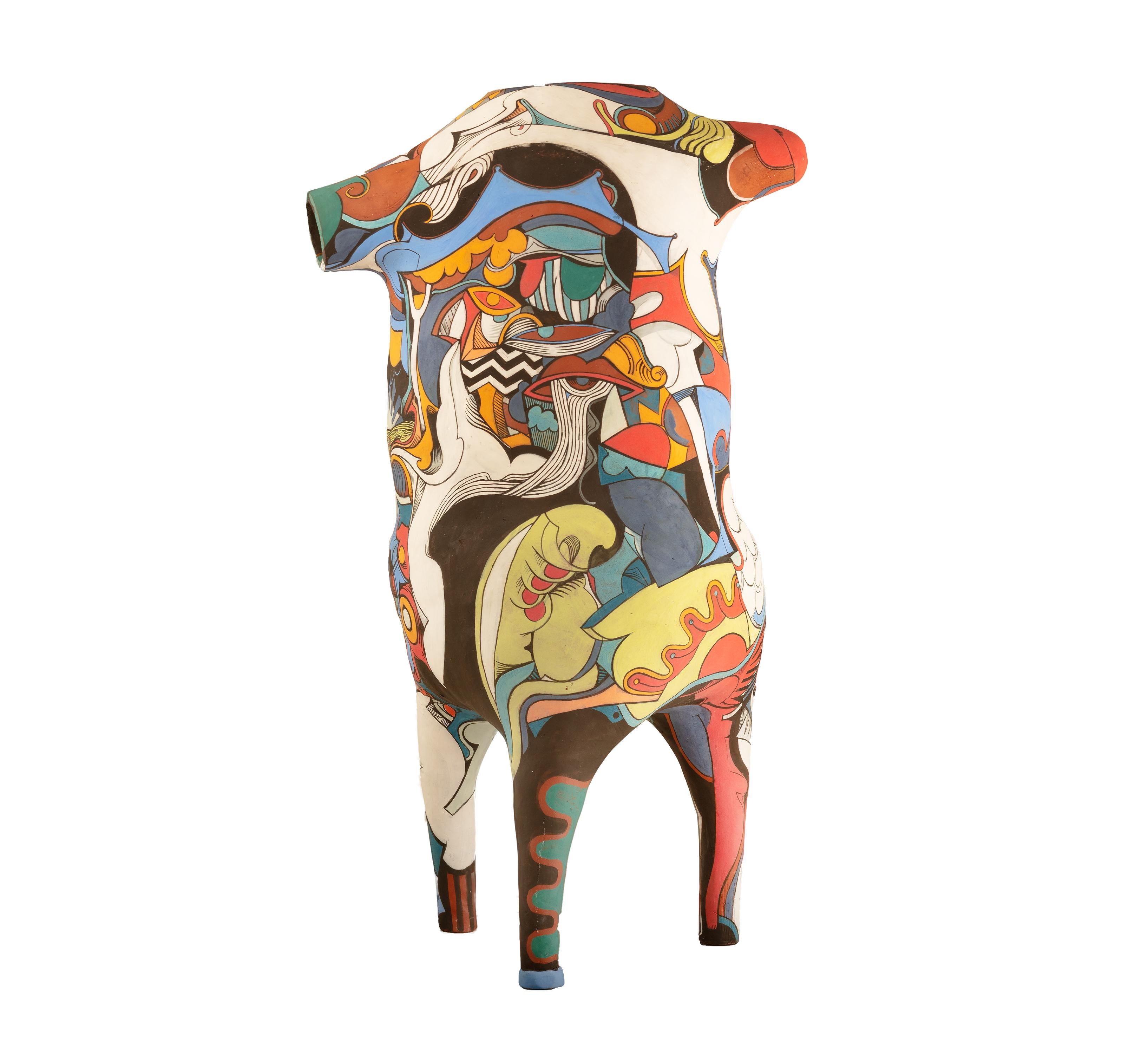 Pitcher #1: Formalwear Series - Sculpture by Aleksandra Krasutmaya