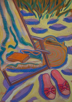 Beach, 70x50cm, paper/ pastel/ gouache