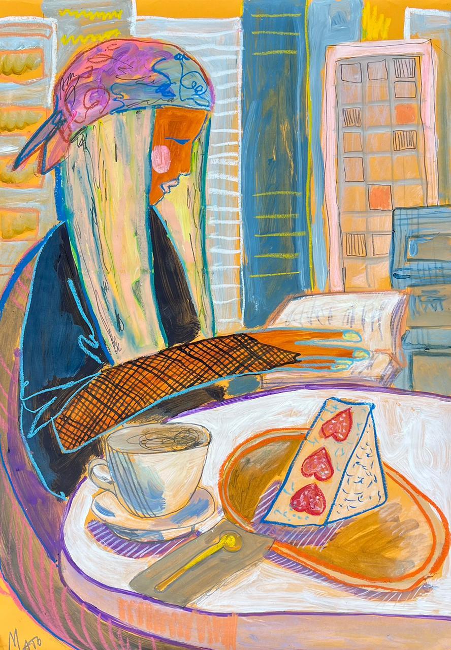 Jeune fille à Hong Kong, 61 x 43 cm