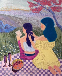 « Girlfriends », 120 x 100 cm, acrylique sur toile