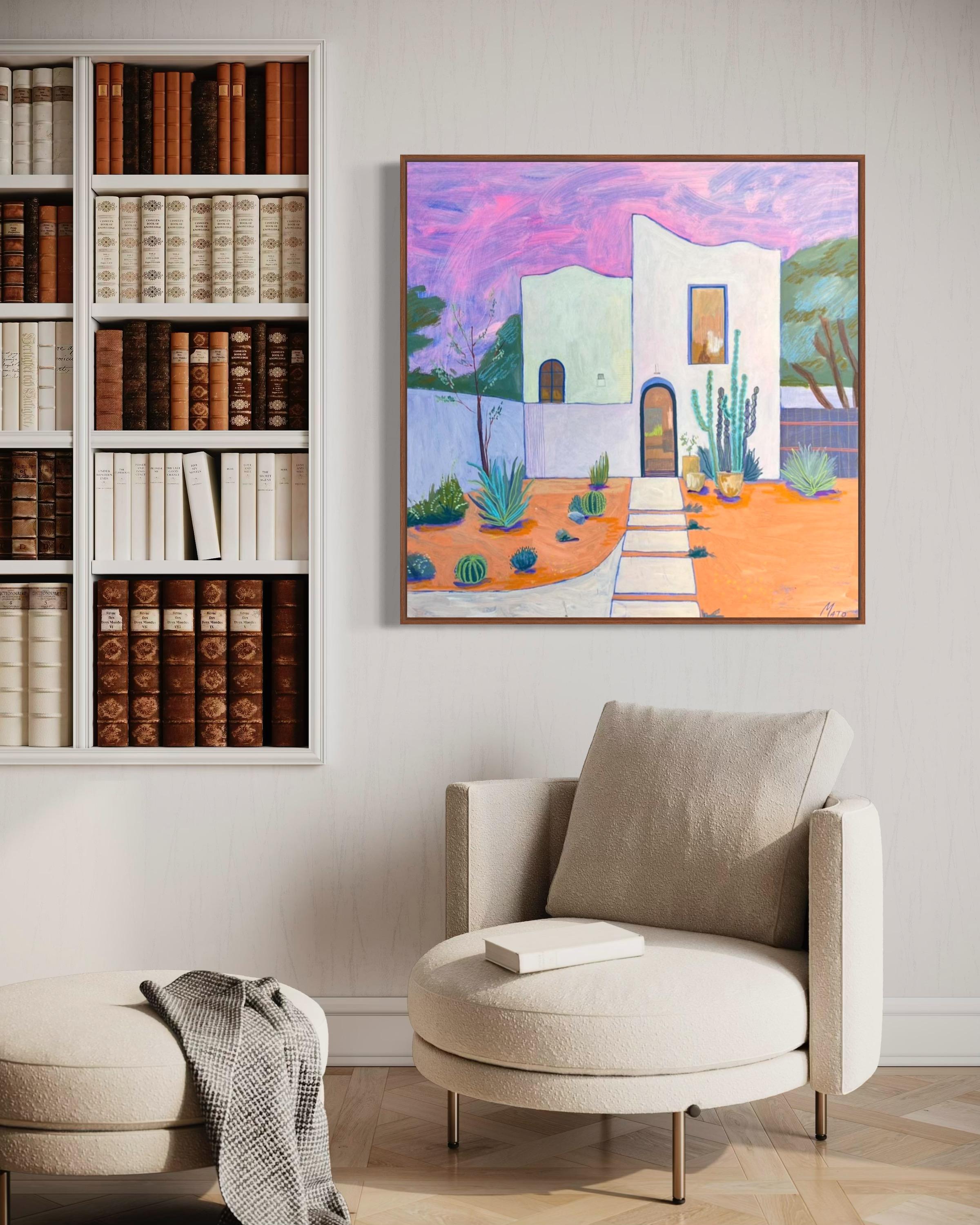 Marbella, 100x100cm, acrylic on canvas - Contemporary Art by Aleksandra Mato
