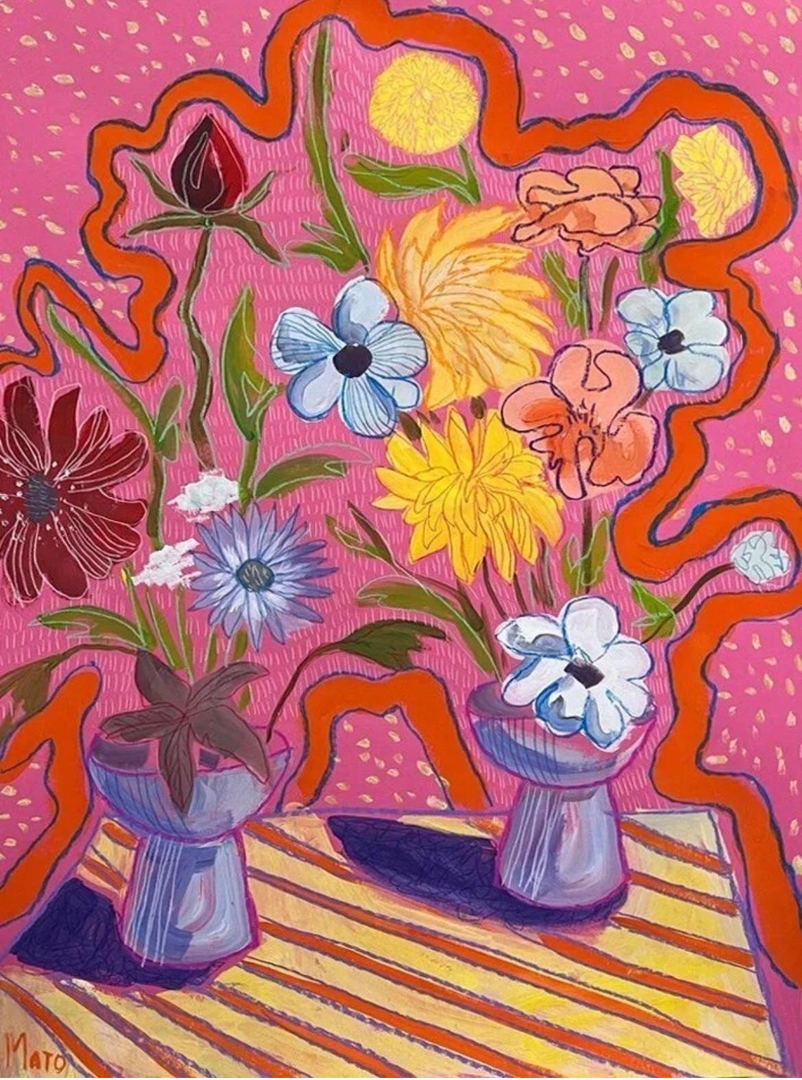 March , 70x50cm, paper/ pastel/ gouache