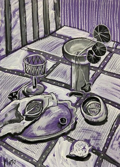 Still life , 70x50cm, paper/ pastel/ gouache