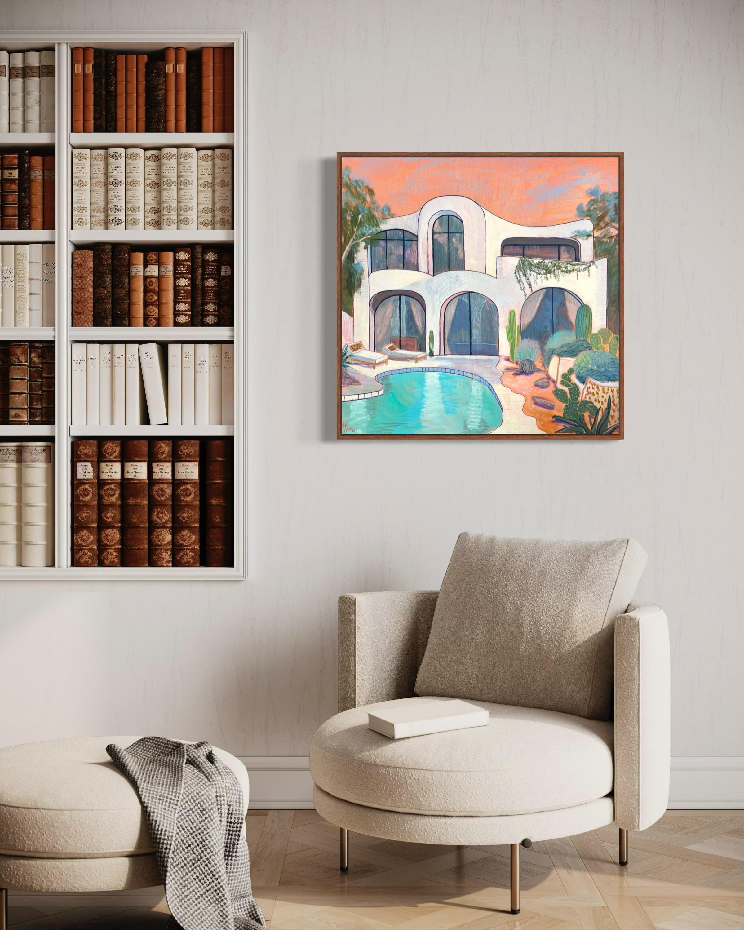 Summer, 80x80cm, acrylic on canvas - Contemporary Art by Aleksandra Mato