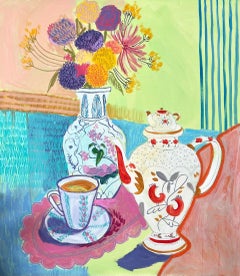 Tea party , 80x70cm, acrylic on canvas