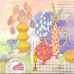 Vases, 100x100cm, acrylic on canvas