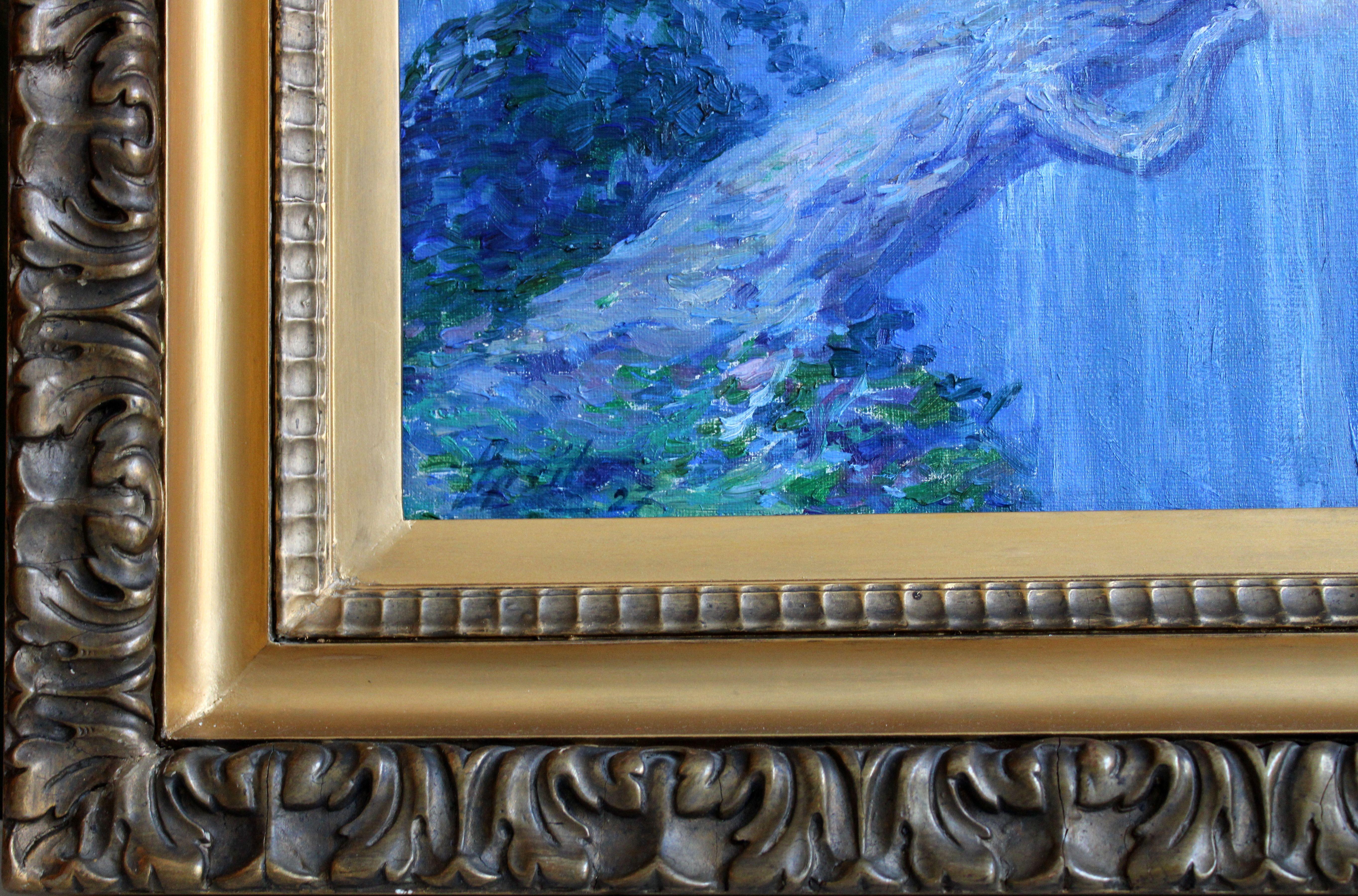 Fata della cascata. 1927, tela, olio, 75 x 52 cm - Painting Realismo di Aleksandrs Apsitis 