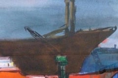 Red ship. 1962, watercolor on paper, 49x69 cm