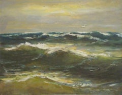Journée chaude, 1976. Huile sur carton, 40x50 cm