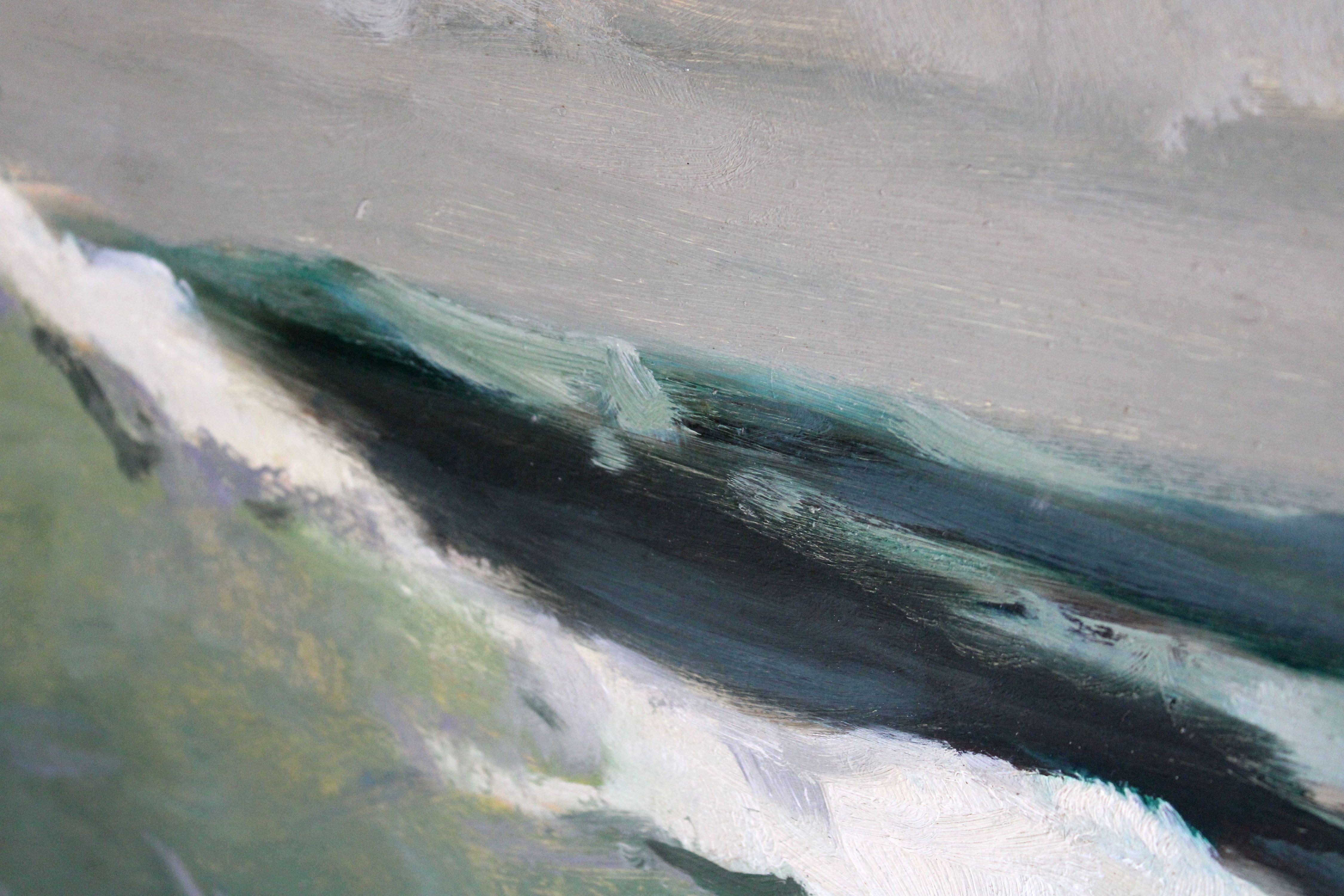 Onda. 1961., cartone, olio, 51x74 cm in vendita 2