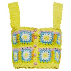 Alemais Crochet Cotton Crop Top