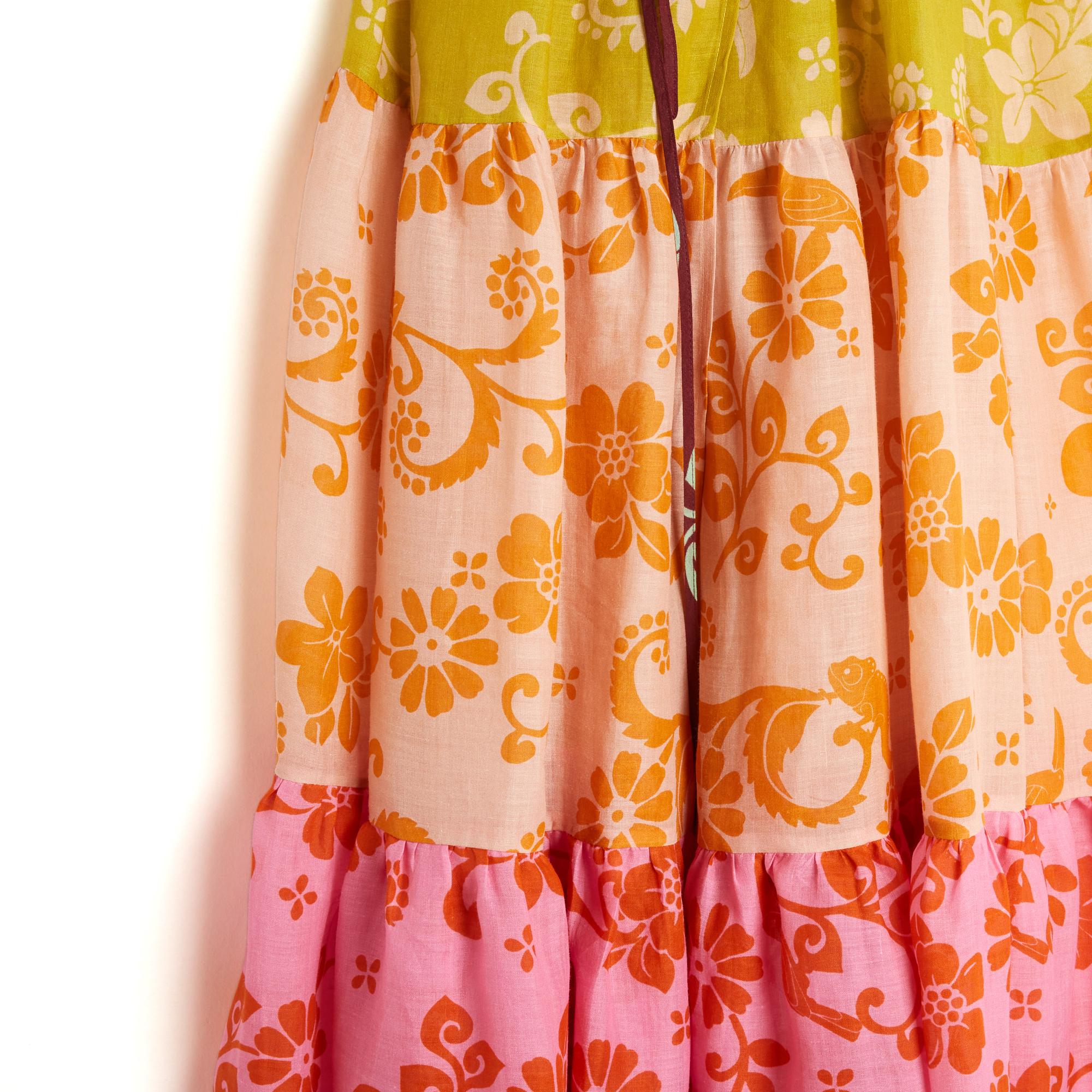 De las mujeres Alemais Robe Volants FR40 Multicolor Luis Wrap Dress en ramio UK12 US10 en venta