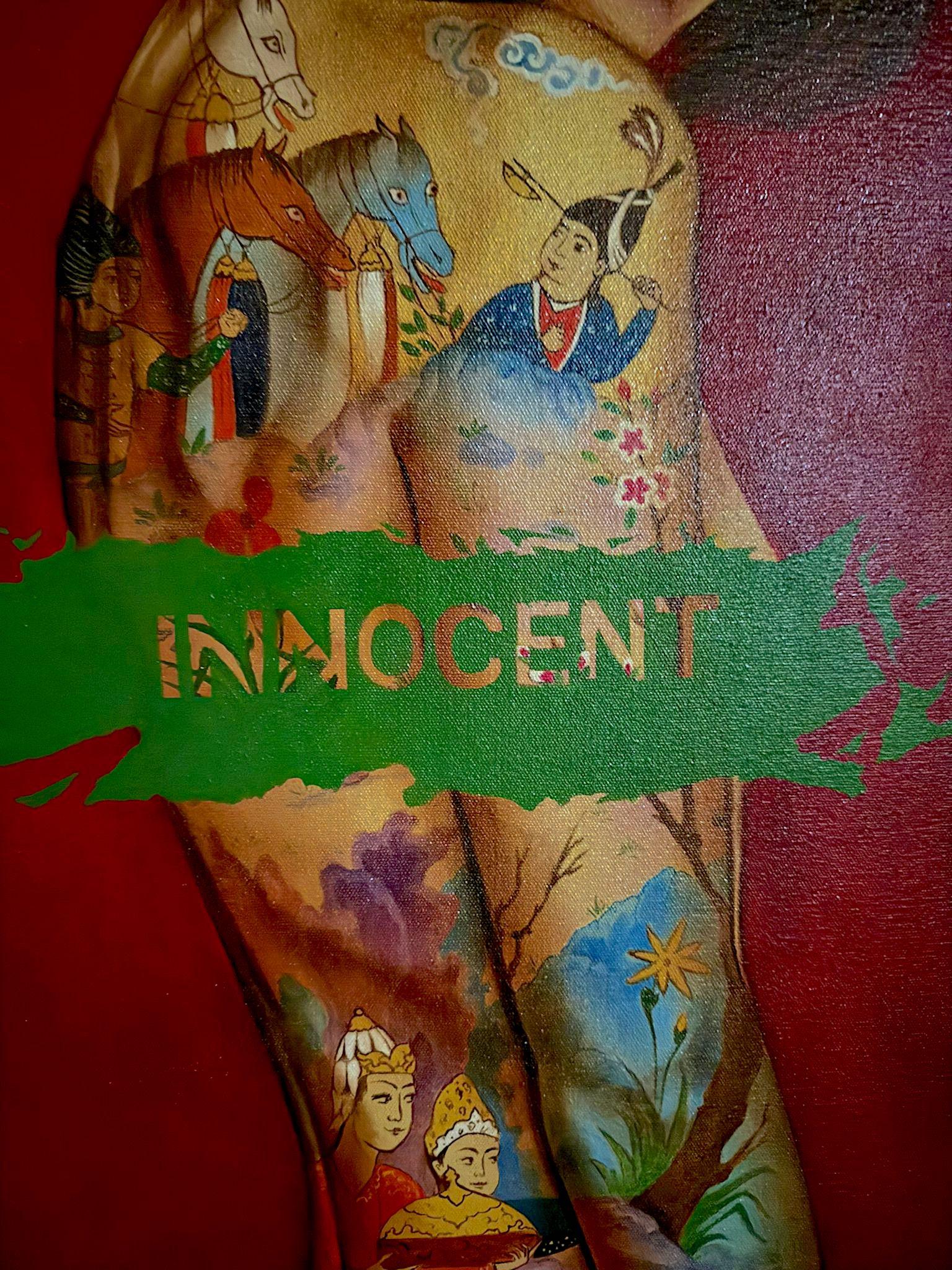 Don't judge Mary Magdalene - Feminist Painting by Alemeh Bagherian
