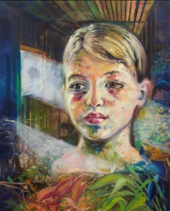 Journey to the Center of the Soul III: Figurative Oil Painting, 160x130cm, 2017