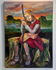 Caminante: Óleo figurativo, 120x90cm, 2010+
