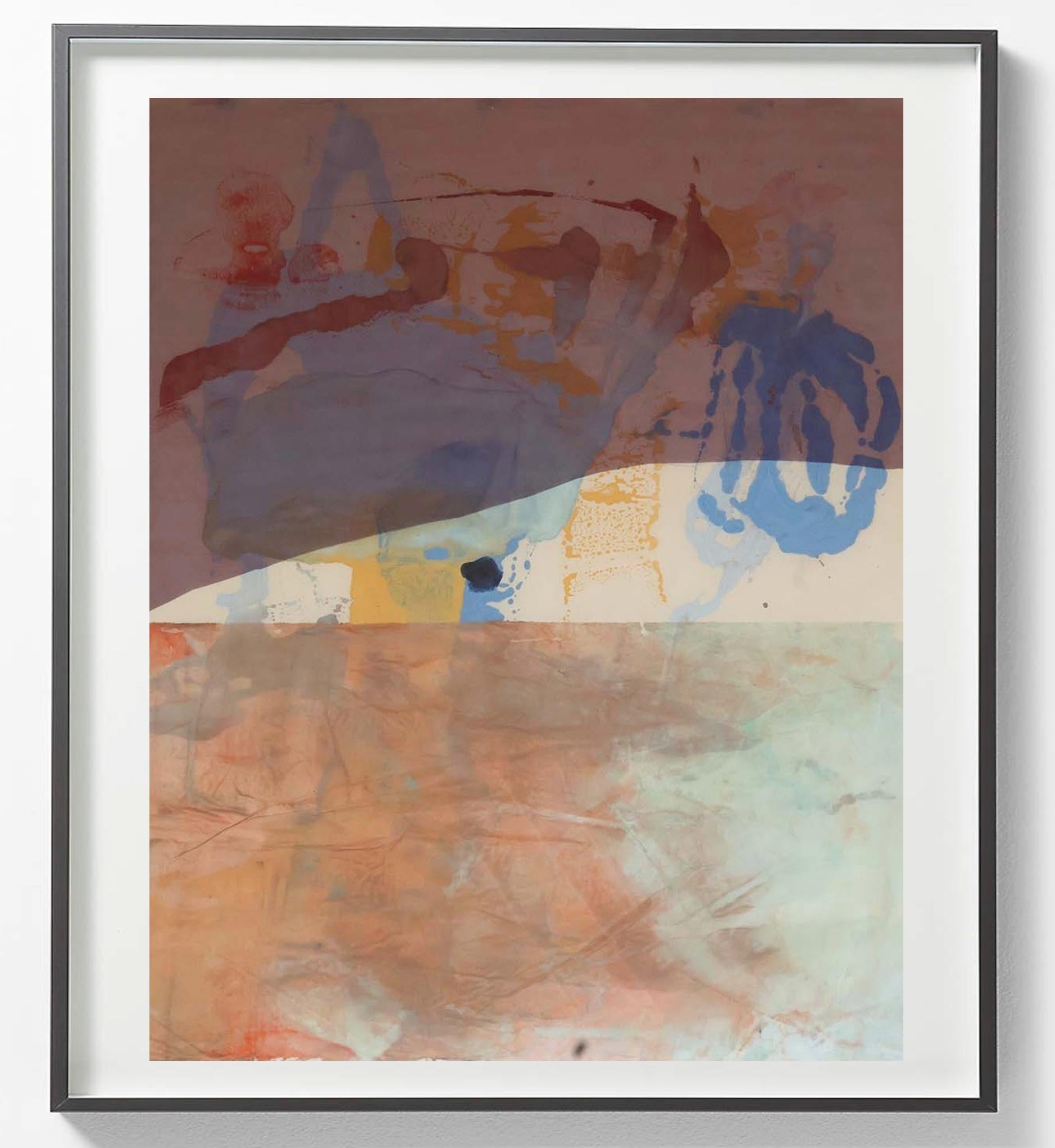 Alena Ahrens Abstract Painting – Das Leuchten der Morgenröte im Schleier der Dämmerung