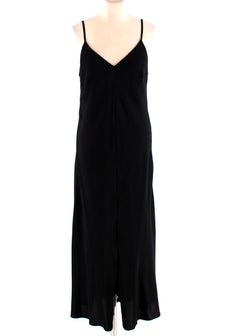 Alena Akhmadullina Black Embroidered Mesh Maxi Dress US6