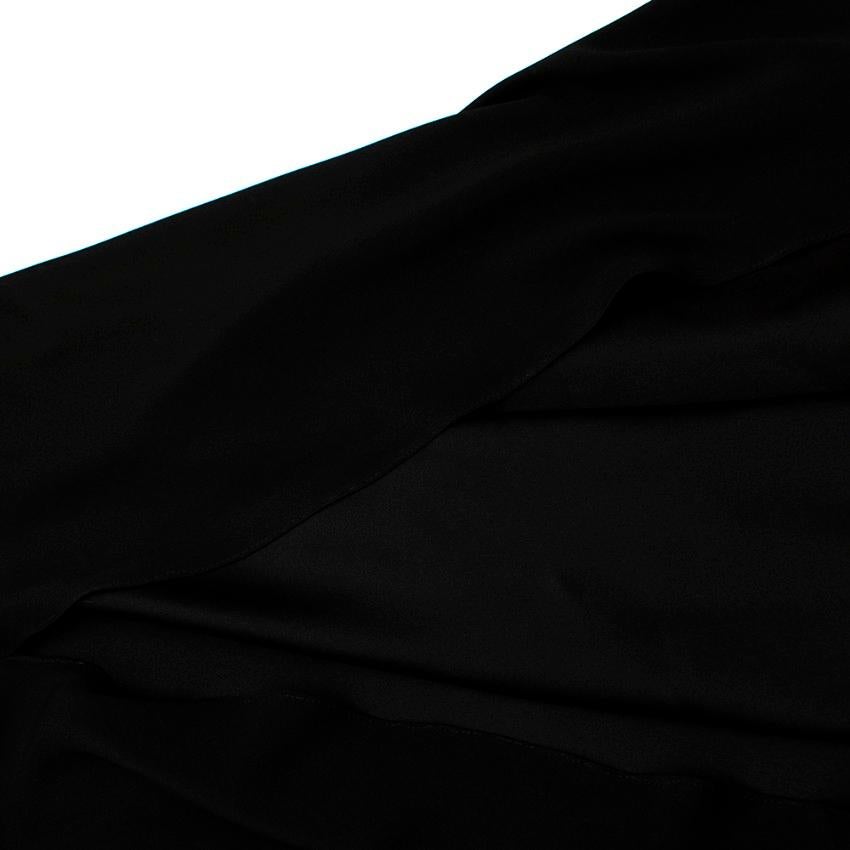 Alena Akhmadullina Black Embroidered Mesh Maxi Dress US6 3