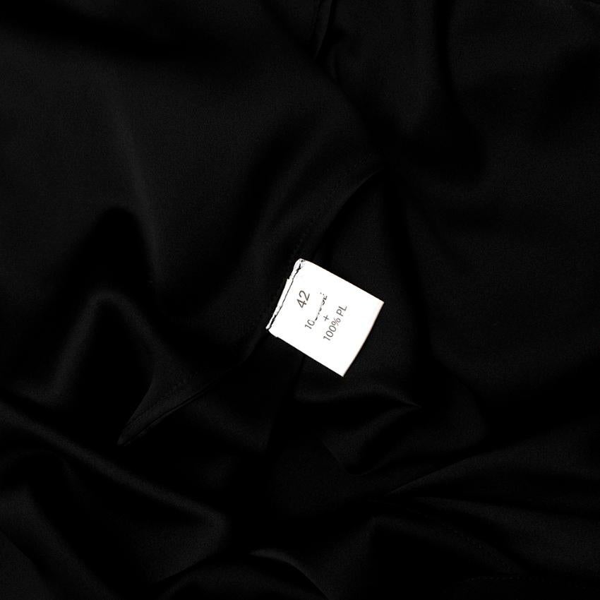 Alena Akhmadullina Black Embroidered Mesh Maxi Dress US6 4