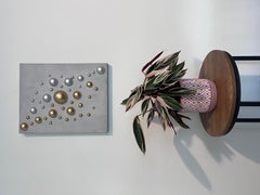 Art abstrait 3D original fait à la main par Alena Kalen « Sphéres of Silence », COA