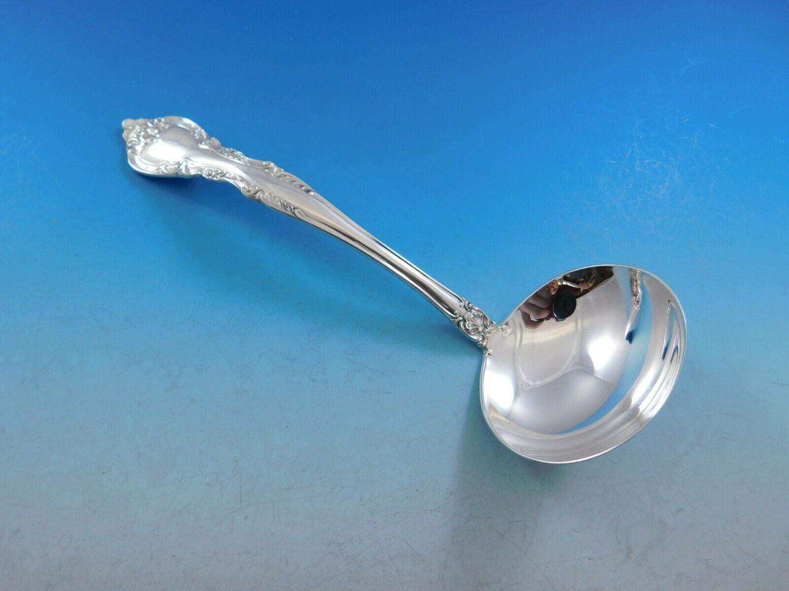 Service de couverts en argent sterling pour 12 personnes 77 pièces Alencon Lace by Gorham en vente 2