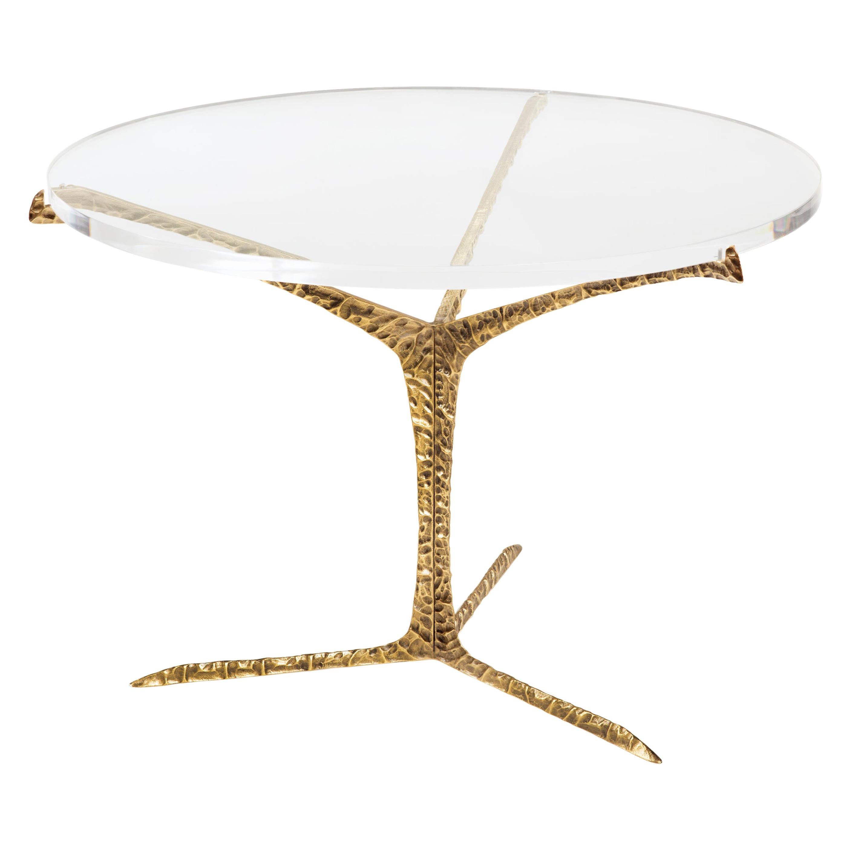 Alentejo Medium Coffee Table Acrylic Brass, InsidherLand by Joana Santos Barbosa