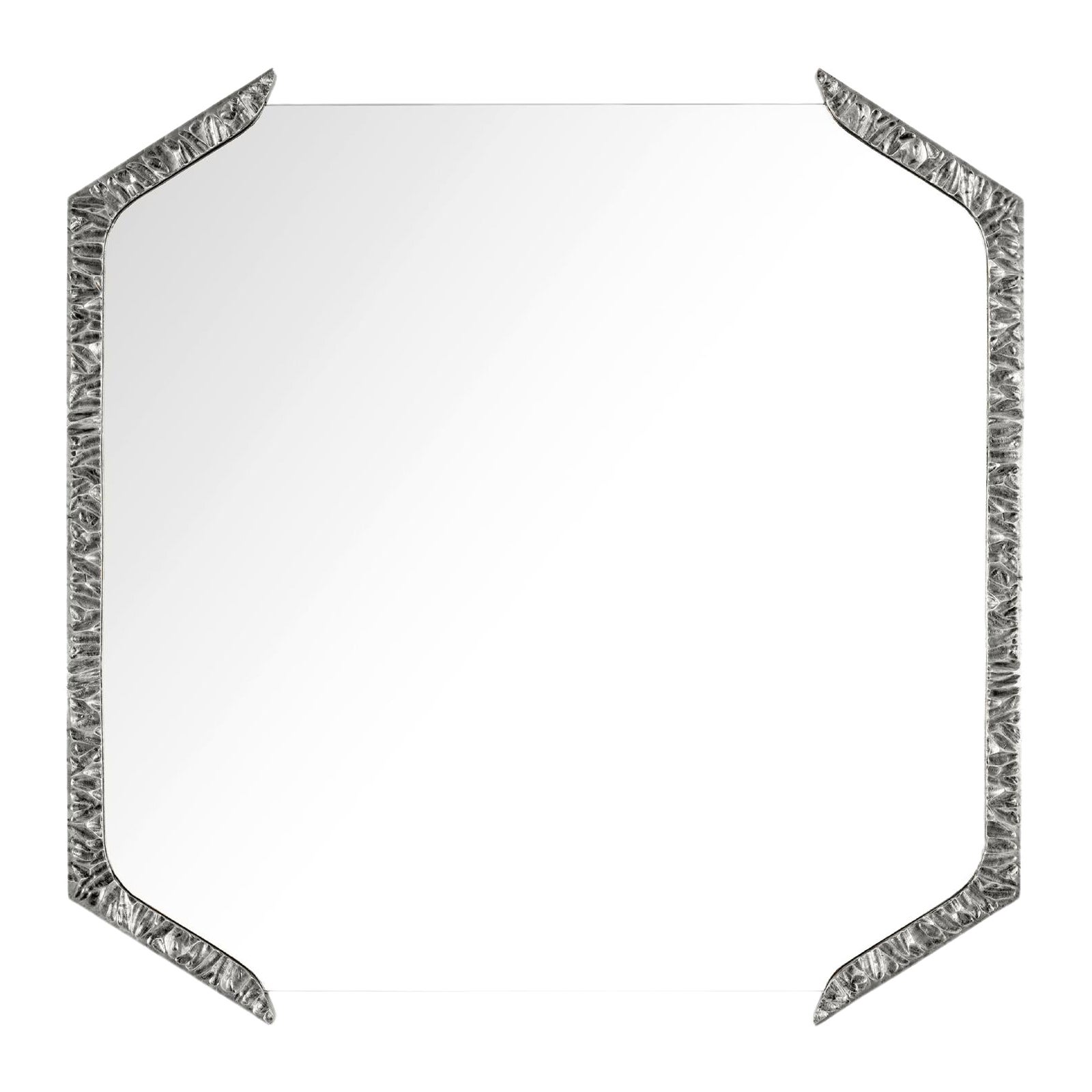 Miroir carré Alentejo, nickel, InsidherLand de Joana Santos Barbosa