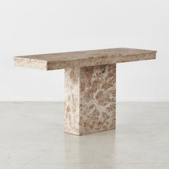 Aleppo Stone Console Table Italy, circa 1970