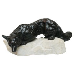 'Alert Fox' an Early 20th Century Bronze Sculpture by Bartelier