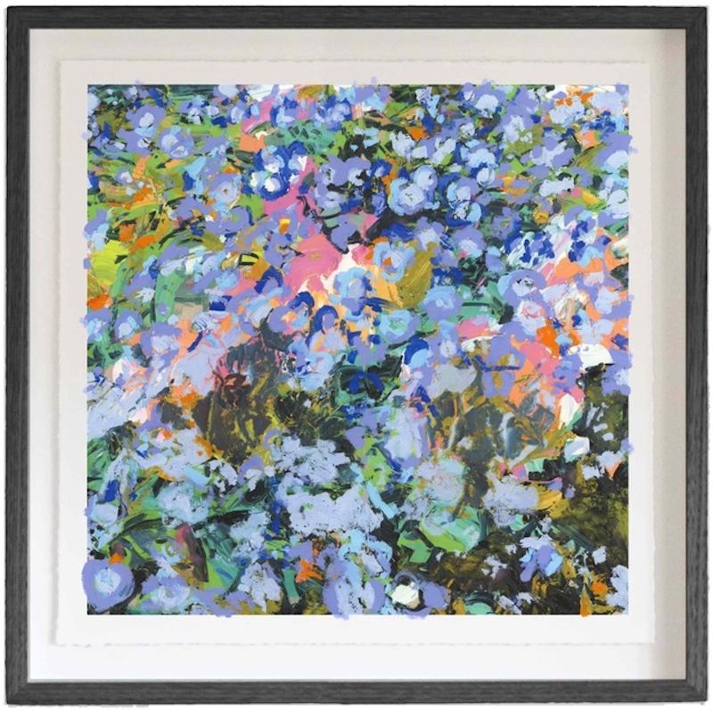 Alesandro Ljubicic Abstract Print - Flowers are like friends; They bring colour to your world