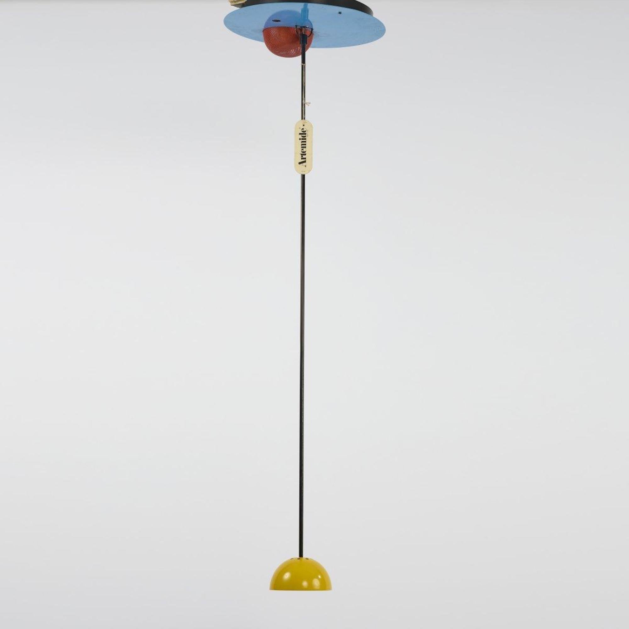 Italian Alesia Ceiling Lamp by Carlo Forcolini, Italy 1981. For Sale