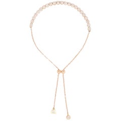 Alessa Adjustable Tennis Bracelet 18 Karat Rose Gold Essentials Collection