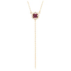 Alessa Baby Lu Pendant with Chain 18 Karat Rose Gold Bloom by Lu Collection