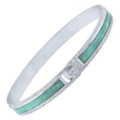 Alessa Border Bracelet 18 Karat White Gold Spectrum Collection