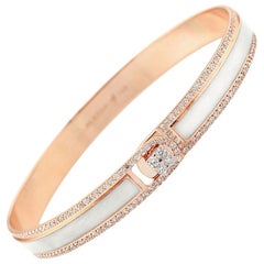 Alessa Border Diamond Bracelet 18 Karat Rose Gold Spectrum Collection