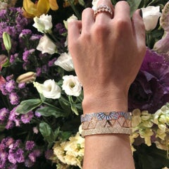 Alessa Continuity Binary Duo-Color Bracelet 18 Karat Rose Gold Elixir Collection