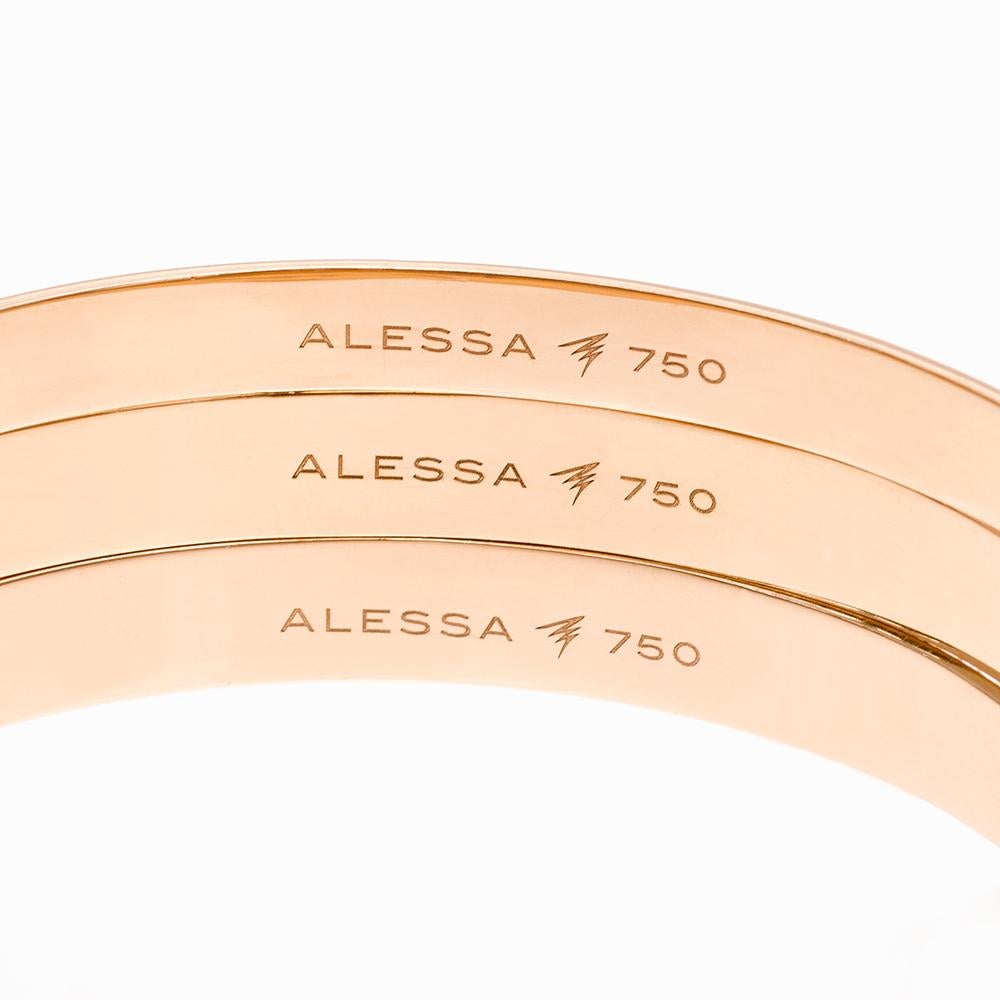 Contemporary Alessa Dubai Unity Stack 18 Karat Rose Gold Unity Stacks Collection For Sale