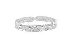 Alessa Duo Solo Full Pave Bracelet 18 Karat White Gold Elixir Collection