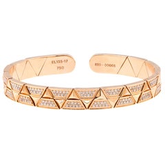 Alessa Evolve Full Pave Bracelet 18 Karat Rose Gold Eruption Collection
