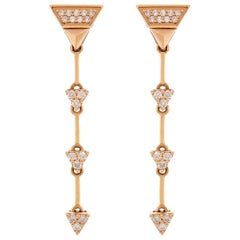 Alessa Fragment Earrings 18 Karat Rose Gold Eruption Collection