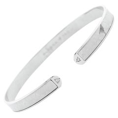Alessa Men's Textured Cuff 18 Karat White Gold Spectrum Collection