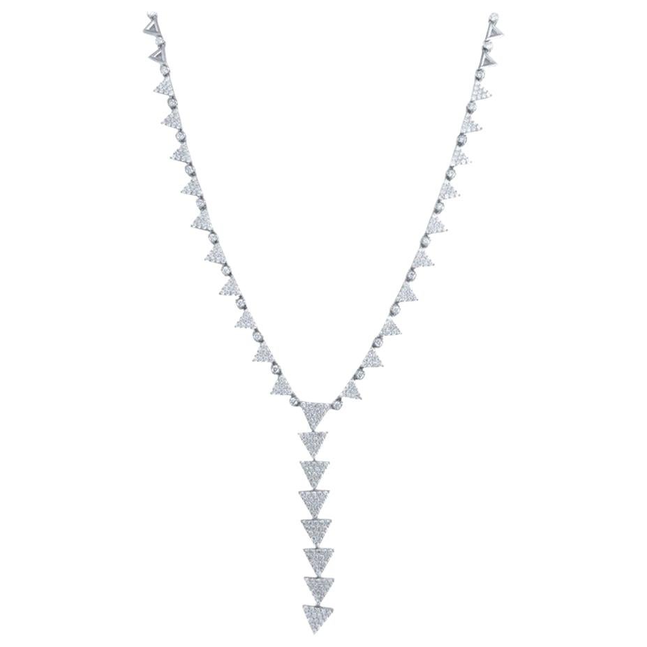 Alessa Opera Necklace 18 Karat White Gold Elixir Collection For Sale