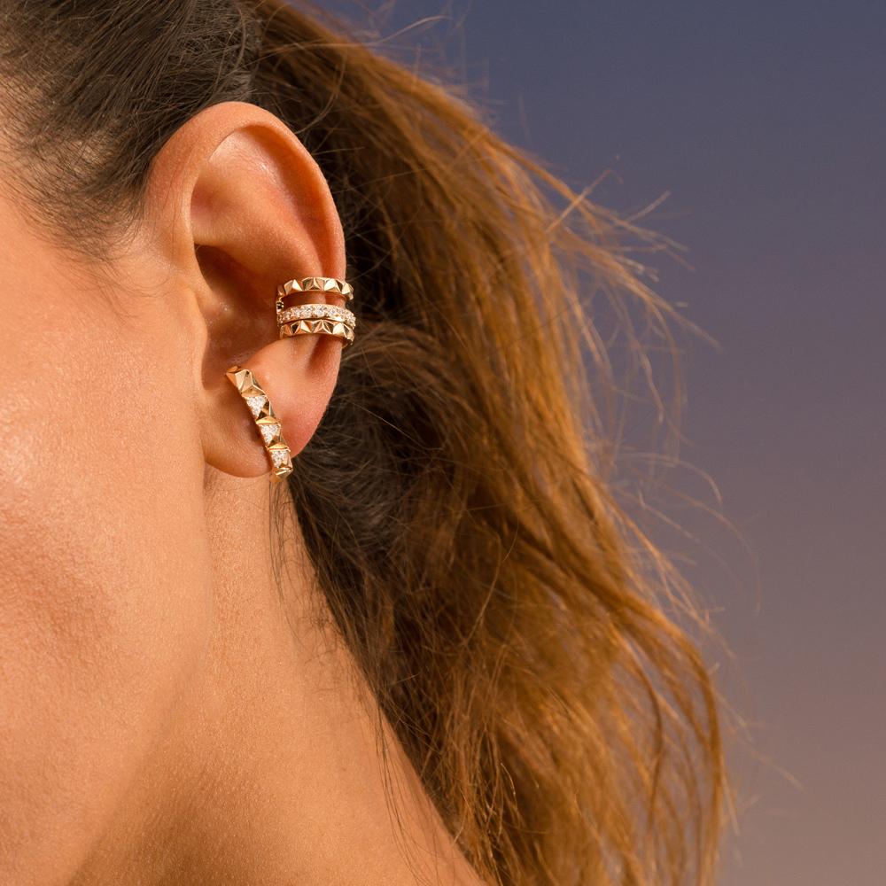 Alessa Rising Earrings 18 Karat Rose Gold Eruption Collection In New Condition For Sale In London, GB