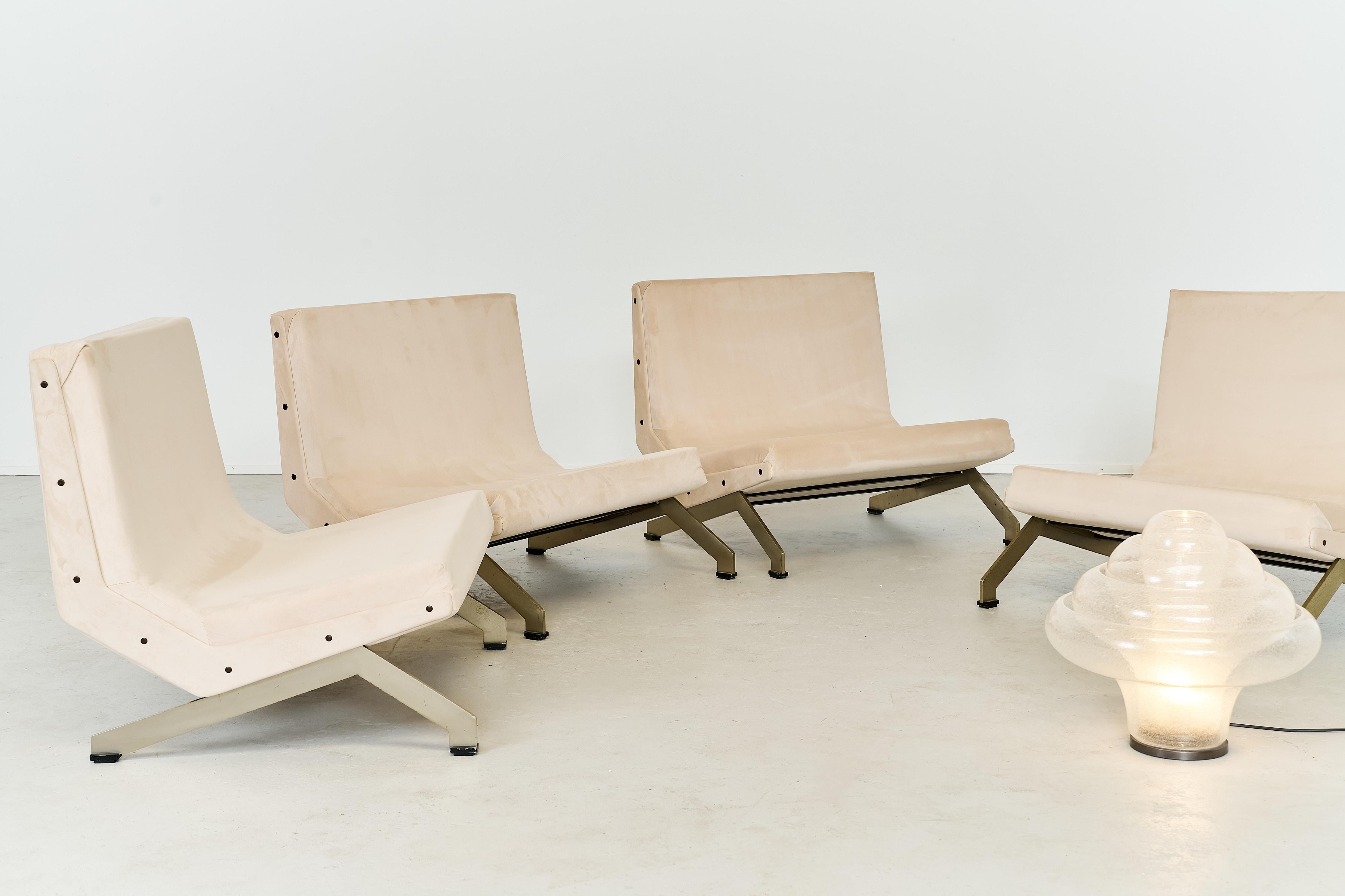 Italian Alessandra Lounge Chair by Gianni Moscatelli for Formanova, Italy, 1969 For Sale