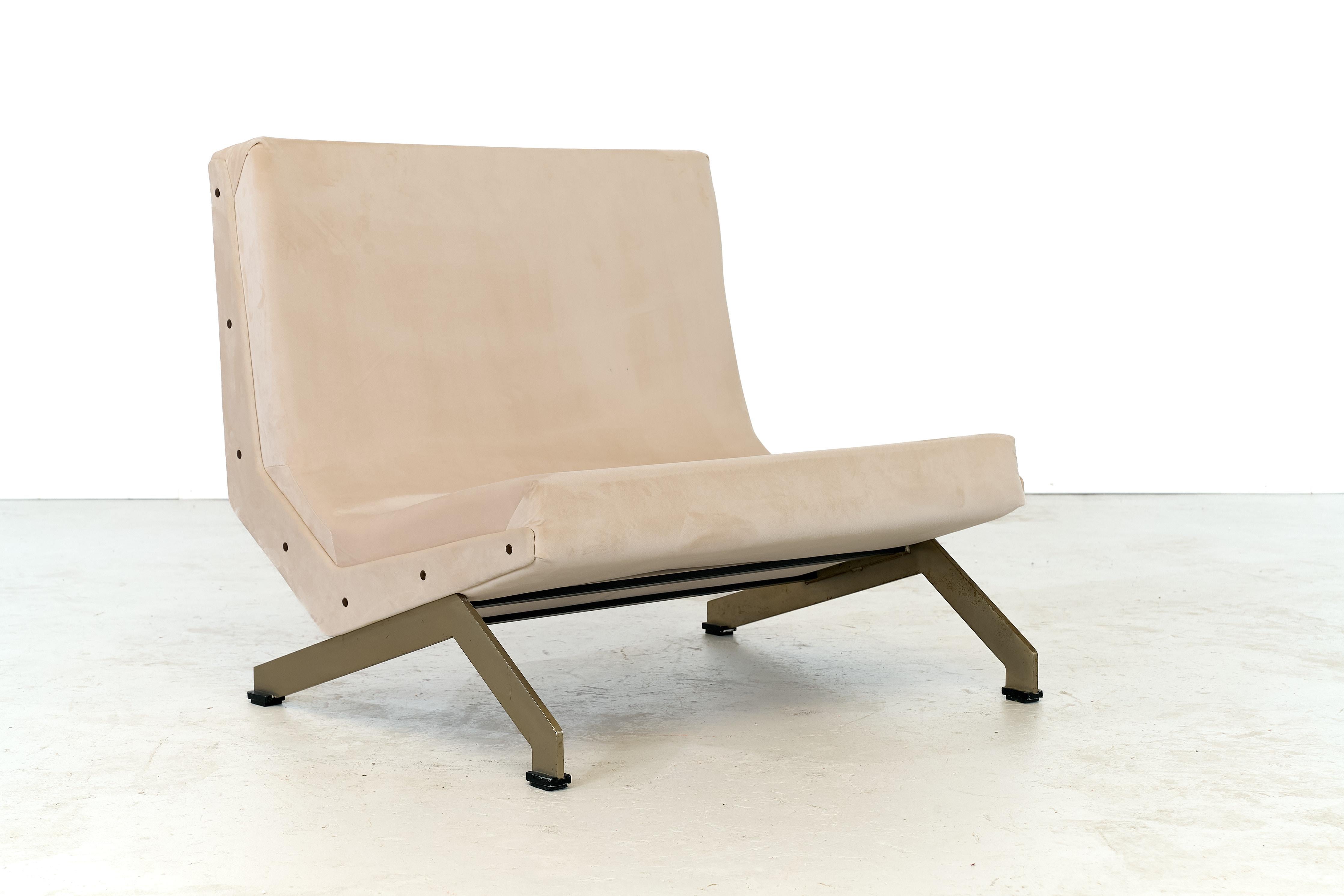 Metal Alessandra Lounge Chair by Gianni Moscatelli for Formanova, Italy, 1969 For Sale